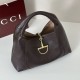 Premio Replica Gucci 837466 Borsa a tracolla maxi Softbit Marrone scuro Imitazione Outlet