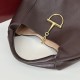 Premio Replica Gucci 837466 Borsa a tracolla maxi Softbit Marrone scuro Imitazione Outlet