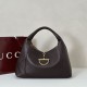 Premio Replica Gucci 837466 Borsa a tracolla maxi Softbit Marrone scuro Imitazione Outlet