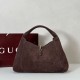 Qualità originale Repliche Gucci 837466 Borsa a tracolla maxi Softbit Marrone scamosciato False Online Premio Replica Gucci 837466 Borsa a tracolla maxi Softbit Marrone scamosciato Imitazione Outlet