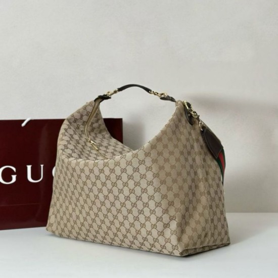 Premio Replica Gucci 864485 Brera borsa a tracolla grande da uomo Marrone Imitazione Outlet