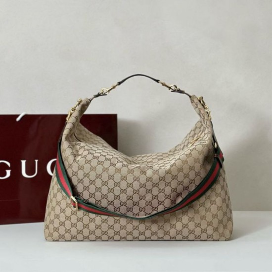 Premio Replica Gucci 864485 Brera borsa a tracolla grande da uomo Marrone Imitazione Outlet