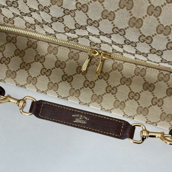 Premio Replica Gucci 864485 Brera borsa a tracolla grande da uomo Marrone Imitazione Outlet