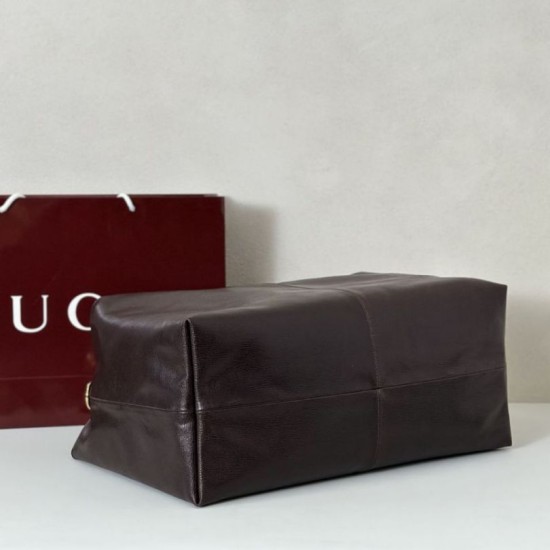 Premio Replica Gucci 864485 Brera borsa a tracolla grande da uomo Caffè Imitazione Outlet