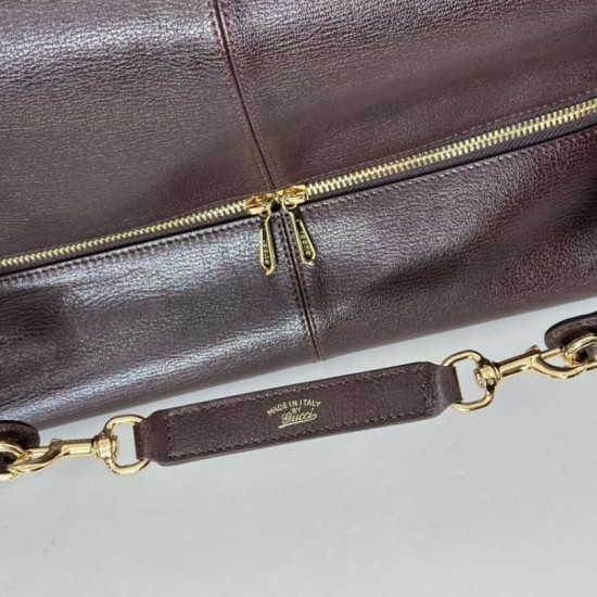 Premio Replica Gucci 864485 Brera borsa a tracolla grande da uomo Caffè Imitazione Outlet
