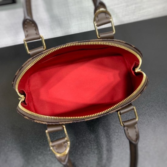 Premio Replica Borsa a mano Louis Vuitton N40606 Alma BB Marrone Imitazione Outlet