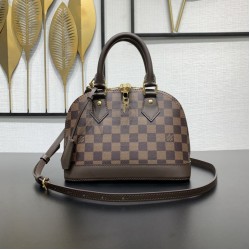 Premio Replica Borsa a mano Louis Vuitton N40606 Alma BB Marrone Imitazione Outlet