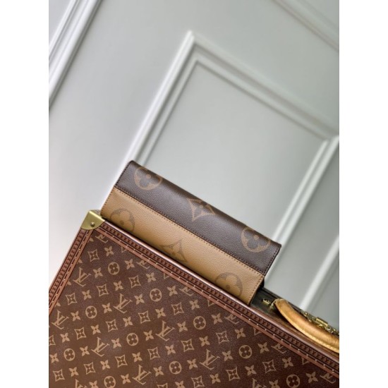 Premio Replica LV M14236 Borsa a catena OnTheGo East West Marrone Imitazione Outlet