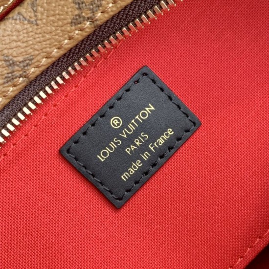 Premio Replica LV M14236 Borsa a catena OnTheGo East West Marrone Imitazione Outlet