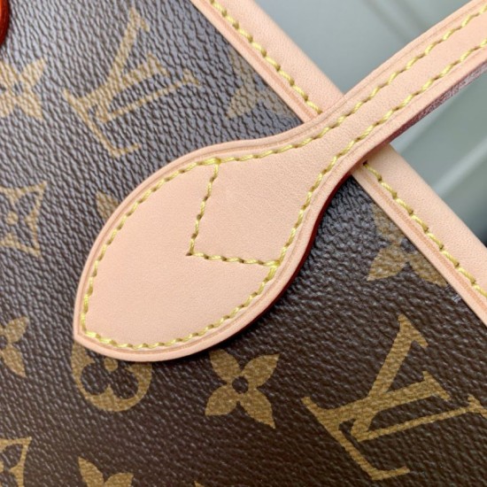Premio Replica Borsa LV M28407 Neverfull Inside Out MM marrone Imitazione Outlet