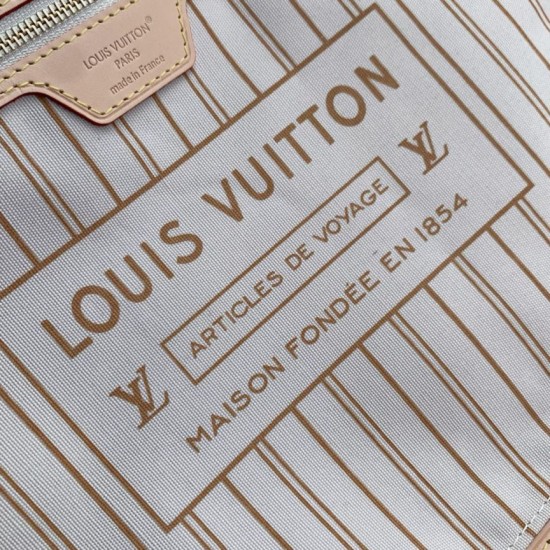 Premio Replica Borsa LV M28407 Neverfull Inside Out MM marrone Imitazione Outlet