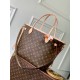 Premio Replica Borsa LV M28407 Neverfull Inside Out MM marrone Imitazione Outlet