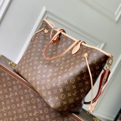 Premio Replica Borsa tote LV M15124 Neverfull Inside Out GM marrone Imitazione Outlet
