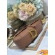 Premio Replica Borsa Dior Saddle pelle di vitello liscia marrone Imitazione Outlet