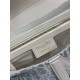 Premio Replica Borse Dior Saddle tela jacquard Dior Oblique blu Imitazione Outlet