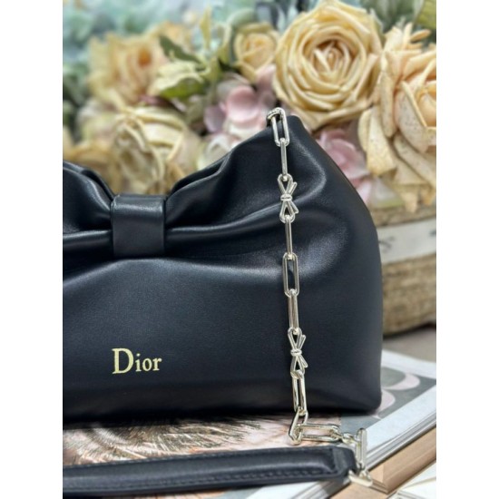 Replica Borsa Dior Bow con fiocco nero e metallo finitura oro False Online Repliche Borsa Dior Bow con fiocco nero e metallo finitura oro Imitazioni Outlet Italia