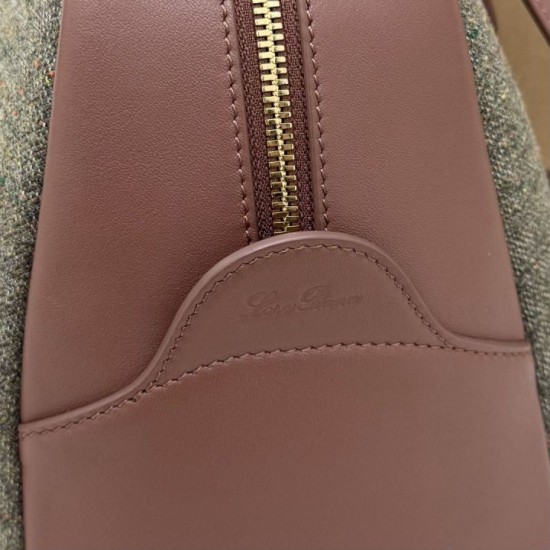Premio Replica Borsa Needle Loro Piana piccolo/media Caramel Sage Imitazione Outlet