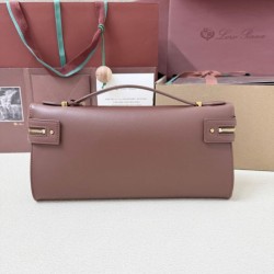 Premio Replica Borsa Loro Piana Extra Clutch L29 Caramello Salvia Imitazione Outlet