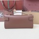 Premio Replica Borsa Loro Piana Extra Clutch L29 Caramello Salvia Imitazione Outlet