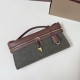 Premio Replica Borsa Loro Piana Extra Clutch L29 Caramello Salvia Imitazione Outlet