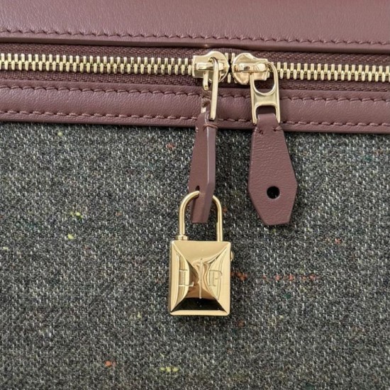 Premio Replica Borsa Loro Piana Extra Clutch L29 Caramello Salvia Imitazione Outlet