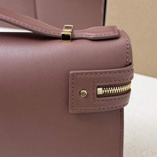 Premio Replica Borsa Loro Piana Extra Clutch L29 Caramello Salvia Imitazione Outlet