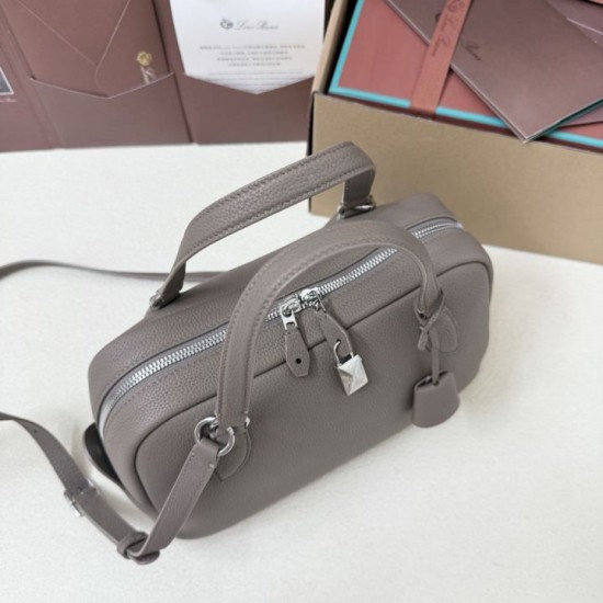 Premio Replica Borsa Needle Loro Piana piccolo/media beige caldo Imitazione Outlet