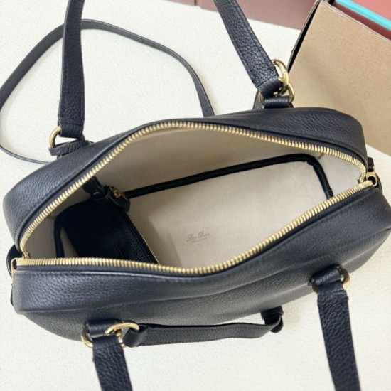 Premio Replica Borsa Needle Loro Piana piccolo/media Nero Imitazione Outlet