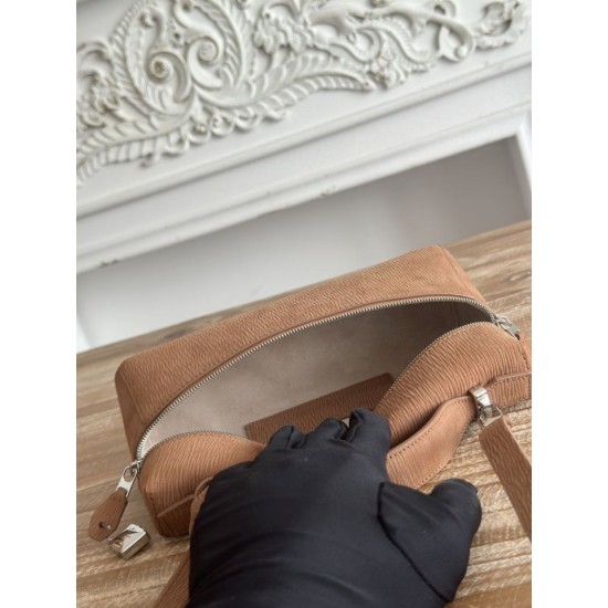 Premio Replica Borsa a tracolla con manico superiore Loro Piana Extra Bag 23 Marrone Imitazione Outlet