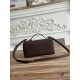 Premio Replica Borsa a tracolla con manico superiore Loro Piana Extra Bag 23 Marrone scuro Imitazione Outlet