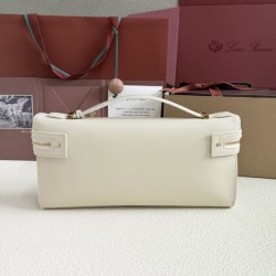 Premio Replica Borsa Loro Piana Extra Clutch L29 Bianco Imitazione Outlet