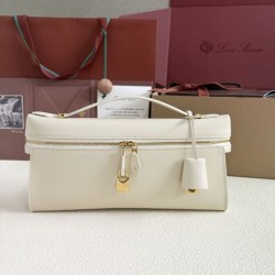 Premio Replica Borsa Loro Piana Extra Clutch L29 Bianco Imitazione Outlet