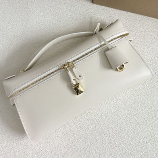 Premio Replica Borsa Loro Piana Extra Clutch L29 Bianco Imitazione Outlet