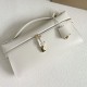 Premio Replica Borsa Loro Piana Extra Clutch L29 Bianco Imitazione Outlet
