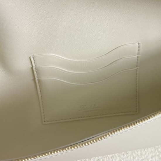 Premio Replica Borsa Loro Piana Extra Clutch L29 Bianco Imitazione Outlet