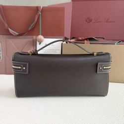Premio Replica Borsa Loro Piana Extra Clutch L29 Caffè Imitazione Outlet