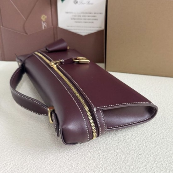 Premio Replica Borsa Loro Piana Extra Clutch L29 Borgogna Imitazione Outlet