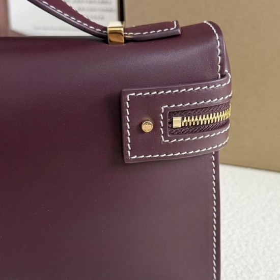 Premio Replica Borsa Loro Piana Extra Clutch L29 Borgogna Imitazione Outlet