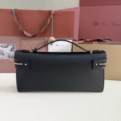 Premio Replica Borsa Loro Piana Extra Clutch L29 Nero Imitazione Outlet