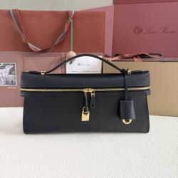 Premio Replica Borsa Loro Piana Extra Clutch L29 Nero Imitazione Outlet
