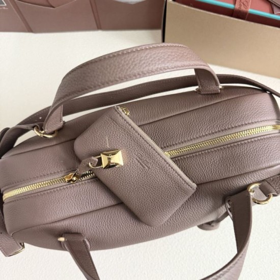 Premio Replica Borsa Needle Loro Piana piccolo/media Roccia grigia Imitazione Outlet