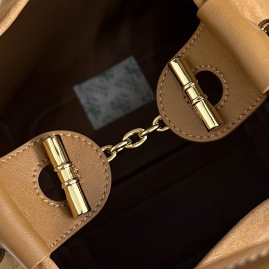 Premio Replica Borsa a secchiello Loro Piana Bale piccola/media Marrone Imitazione Outlet