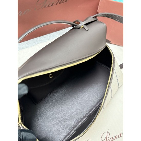 Premio Replica Borsa Extra Loro Piana L27 Tessuto Rigato Blu Imitazione Outlet