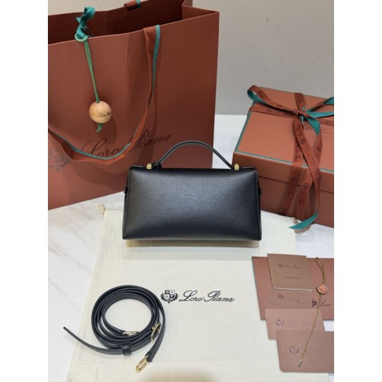 Premio Replica Borse Piana Bale Extra 23 tinta unita Nero Imitazione Outlet
