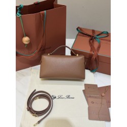 Premio Replica Borse Piana Bale Extra 23 tinta unita Marrone Imitazione Outlet