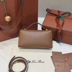 Premio Replica Borse Piana Bale Extra 23 tinta unita Marrone Imitazione Outlet