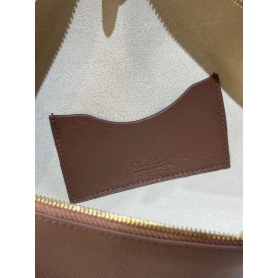 Premio Replica Borse Piana Bale Extra 23 tinta unita Marrone Imitazione Outlet