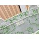 Premio Replica Borsa Dior Book Tote piccolo/media/grande con tracolla ricamo Toile de Jouy multicolore verde Imitazione Outlet