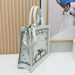 Premio Replica Borsa Dioramour  Dior Book Tote con tracolla multicolore fiori Revolution ricamati bianchi Imitazione Outlet