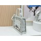 Premio Replica Borsa Dioramour  Dior Book Tote con tracolla multicolore fiori Revolution ricamati bianchi Imitazione Outlet